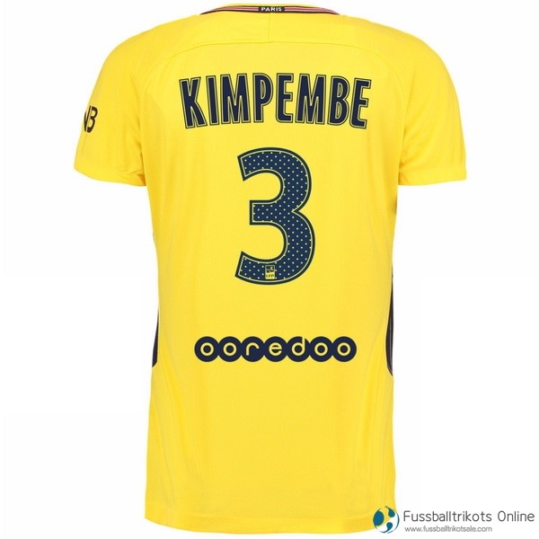 Paris Saint Germain Trikot Auswarts Kimpembe 2017-18 Fussballtrikots Günstig